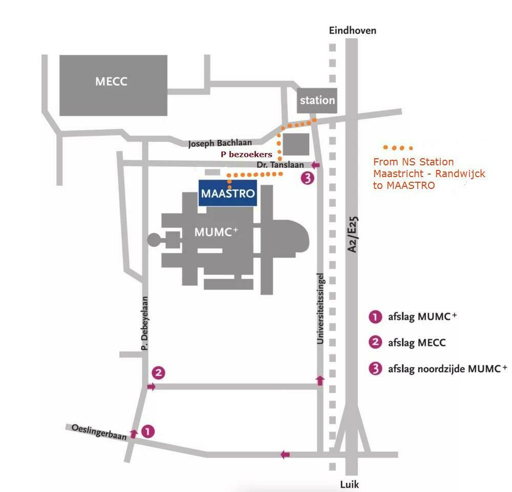 Plattegrond route Maastricht
