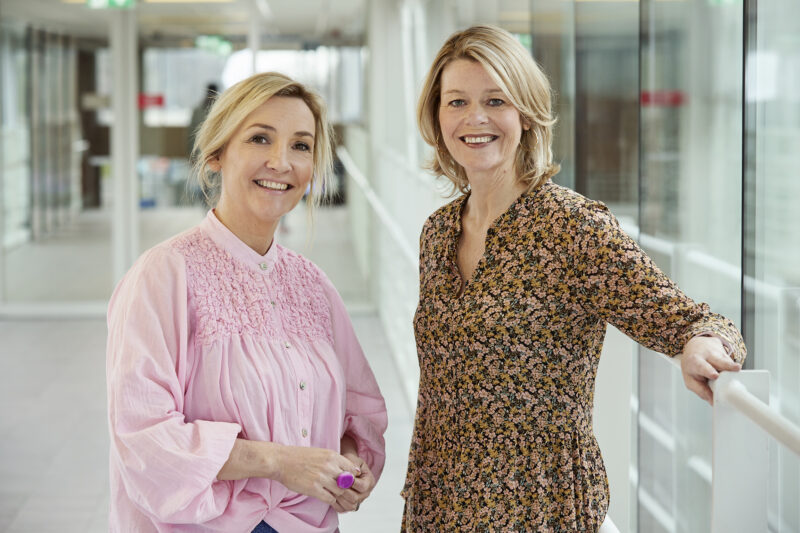 Maatschappelijk werkers Hella Senden en Claudia Nicolaes