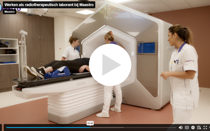 Video over werken als radiotherapeutisch laborant bij Maastro